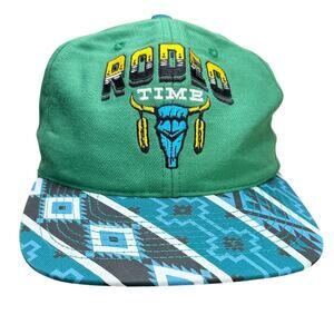 Dale Brisby Rodeo Time Trucker Hat Cap Snapback Embroidered Western Cowboy USA